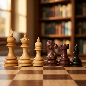 Taj Luxurious Custom <b>Wooden</b> <b>Chess</b> <b>Set</b> with Handmade Pieces and <b>Chess</b> Board for Playing - Product Image 3