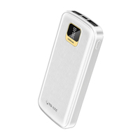 Conception de logo personnalisé Batterie Li-polymère 10000 mAh 12W Double sortie Banque d'alimentation portable avec USB Type C