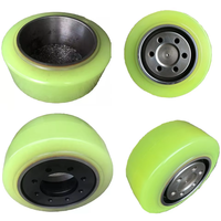 Roue de chariot élévateur/chargeur NICHIYU FBRA FBRMA en polyuréthane durable, 267 x 135 x 180 mm, à fixation par pression