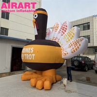 Ballon gonflable en forme de dinde, mascotte animale pour la fête de Thanksgiving, pour la publicité