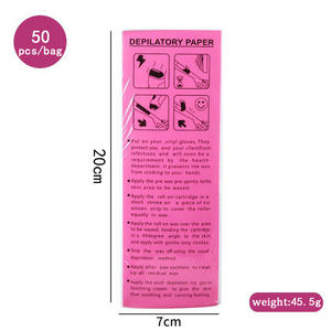 Vendita calda strisce di cera usa e getta per la rimozione dei capelli striscia di tessuto Non tessuto 50 pz/borsa per saloni di bellezza - Product Image 3