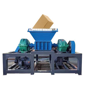 Gear Small Double Shaft Scrap Metal Shredders <b>Machine</b> Crusher 300 Power File <b>Shavings</b> Universal Furniture Colorful Zhengzou Oem - Product Image 4