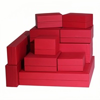 Boîtes rigides carrées roses personnalisées de luxe pour mariage, réutilisables, imperméables, écologiques, haut de gamme, en papier, pour boucles d'oreilles, bagues, bijoux