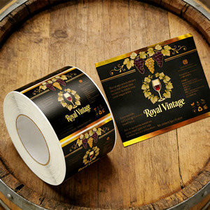 Custom Size Luxury <strong>Vinyl</strong> Waterproof Durable Wine Bottle Label <strong>Stickers</strong> <strong>Adhesive</strong> <strong>Sticker</strong> Roll - Product Image 6