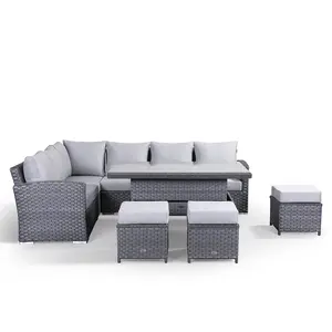 UK HOT SELL model garden wicker furniture all weather outdoor sofa with modern design cheap price