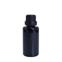 Flacon pompe compte-gouttes en verre givré noir de luxe personnalisé de 30 ml, flacon de sérum, flacon de lotion cosmétique rechargeable à fine brume, flacon pulvérisateur noir