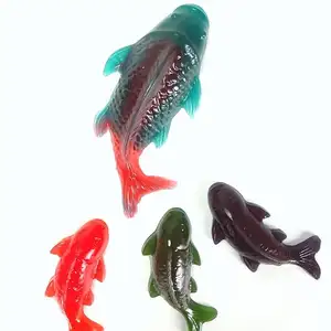 New Product Ideas Mixed Fruit Koi Gummy Candy Extra Large 500g Animal Fish Shape halal Gummies
