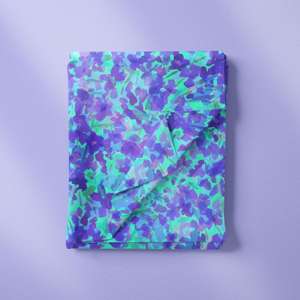 ลายพิมพ์ดอกไม้แบบนามธรรมใหม่ปี 2025 ผ้าฝ้ายออร์แกนิค 100% ลายพิมพ์ดิจิทัลแบบกำหนดเองสำหรับชุดเด็ก - Product Image 2