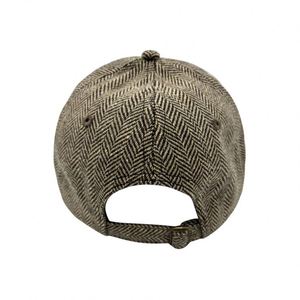 หมวกเบสบอล 6 แผงปักโลโก้ตามสั่ง ผ้าทวิลลายก้างปลา สำหรับผู้หญิงและผู้ชาย - Product Image 4