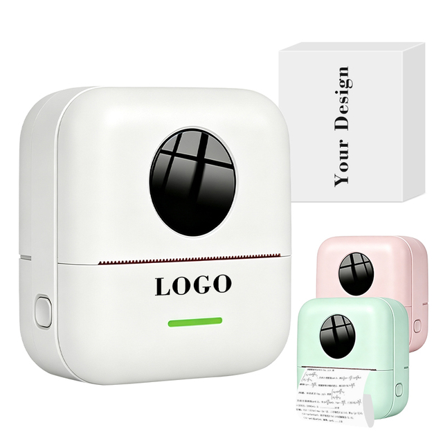 Whatnot 200DPI Portable Mini Printer Wireless BT Smart Instant Photo Printer Lightweight Thermal Inkless Printer for APP Control