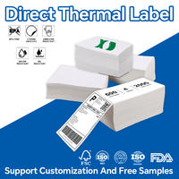 Stiker Label Pengiriman Label Alamat Label Tanpa Lapisan Label Cetak Thermal 4x6 Inch Warna 100x150 Gulungan Stiker Label Thermal