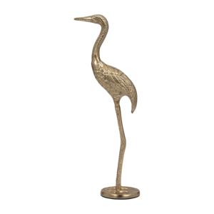 Scultura di gru in metallo, elegante ornamento per la casa, il bagno, l'ufficio, il soggiorno. - Product Image 1