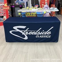 Housse de table ajustée en spandex imprimé personnalisé pour salons professionnels et événements, 4ft, 6ft, 8ft