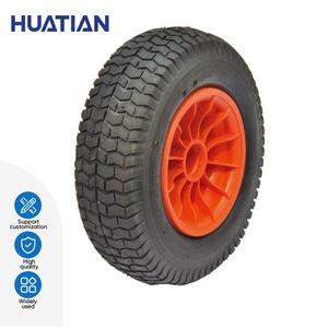 Pneu pneumatique haute traction pour chariot à main ou chariot de jardin avec chambre à air robuste pour terrains boueux instables - Product Image 2