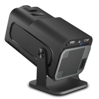 Projecteur LCD portable 720P, 390 lumens ANSI, Android 11, 2000:1, compatible 4K, mini pour cinéma maison, jeux, extérieur