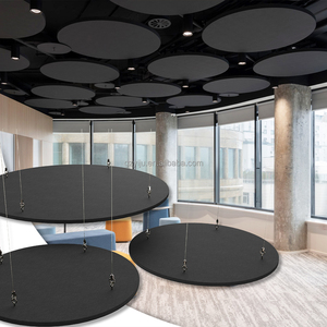 Großhandel kreisförmige Polyester faser Schalla bsor bierende Brett decke Moderne Design-Decke für Büro wohnungen - Product Image 1