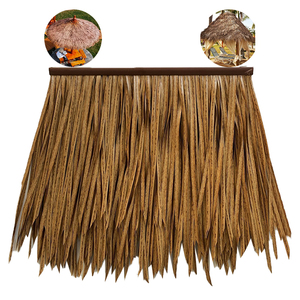 Genteng PVC Simulasi Atap Daun Palem Modern, Tahan Air, Bahan Atap Daun Palem untuk Bangunan Vila, Hotel, Taman - Product Image 1