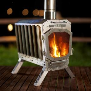 เตาแคมป์ปิ้งพับได้แบบพกพา น้ำหนักเบา กะทัดรัด ทนทาน ใช้ฟืน เตาแคมป์ปิ้งสแตนเลส - Product Image 6