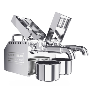 Prensa de Aceite de Acero Inoxidable de Doble Cabezal <span class=keywords><strong>BO2</strong></span>, Prensa de Aceite de Oliva Automática para el Hogar, Prensa de Aceite de Maní Comercial en Frío - Product Image 6