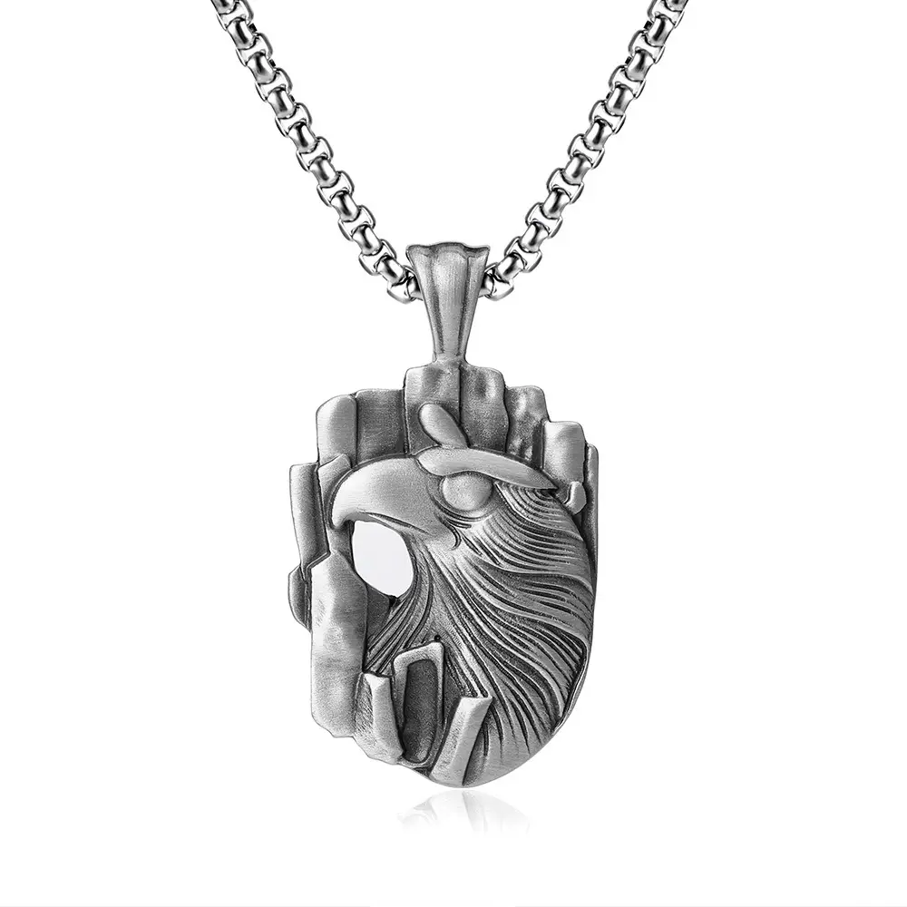 Men's Necklace Stainless Steel Dragon, Punk Necklace For Men