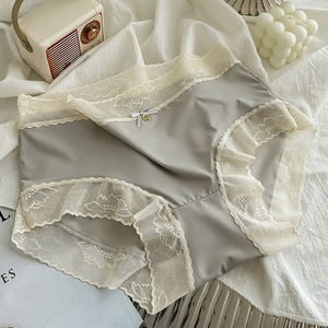 Braguitas de Encaje Transpirables de Seda de Hielo de Alta Calidad para Mujer, Cómodas, Sin Costuras, Antibacterianas, Tejidas para Uso Diario - Product Image 5