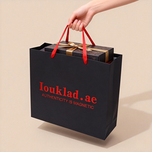Sacs en papier kraft laminé personnalisés, écologiques et recyclables pour emballages de luxe, pour parfumerie, directement de l'usine, faible MOQ, OEM ODM - Product Image 2