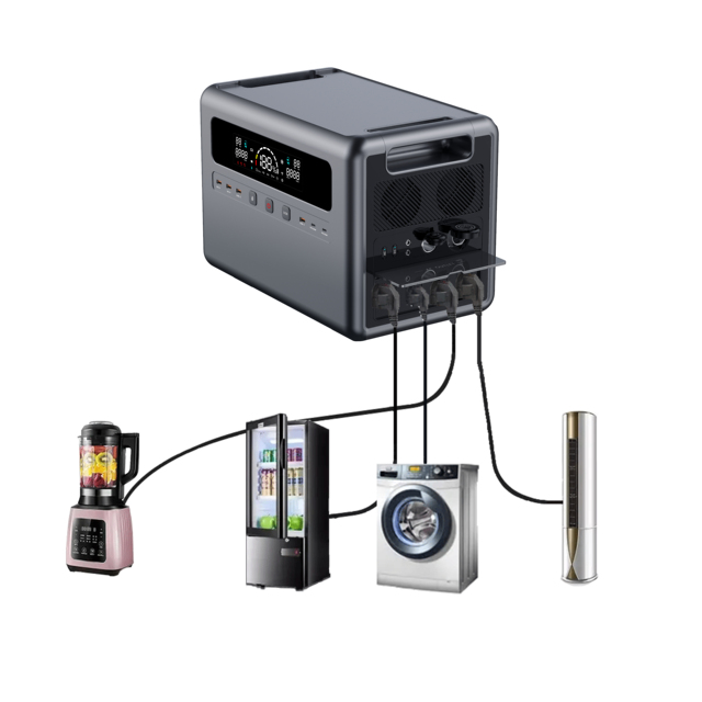 Uk Eu Au Us Plug Battery 2kw High Capacity Solar Power Generator 300w 600w 1000w 2000w 2200w 2400w Portable Power Station