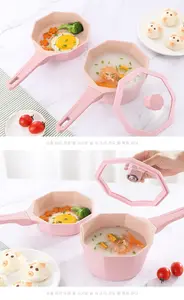 Aluminum Cookware Ceramic Healthy Nonstick Pots And Pans Set PFAS-Free Baby Kids Food Cooking