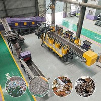 Usine de tri des déchets solides municipaux entièrement automatique 10-500 TPD avec tamis à tambour et plateforme manuelle pour les déchets urbains