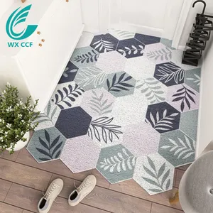 Wxccf Custom Logo Gemakkelijk Schoon Gedrukt Pvc Coil Gedrukt Deur Mat