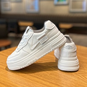 Chaussures pour femmes en cuir véritable, semelles épaisses, chaussures décontractées polyvalentes, chaussures de sport respirantes pour femmes - Product Image 4
