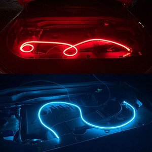 Tira de luces Led de circulación diurna para coche, luz de decoración Exterior de 120cm, lámpara atmosférica Flexible para coche - Product Image 6