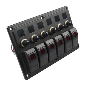 Panneau de commande universel RV à 6 interrupteurs à bascule, module de contrôle électrique marin pour bateau - Product Image 3