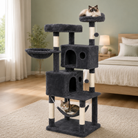 Structure d'escalade pour chat en bois, coins arrondis, sécurisée pour les familles