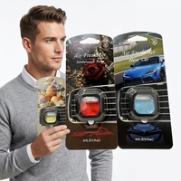 Diffuseur d'aromathérapie en plastique à évaporation naturelle, parfum de voiture longue durée bois de santal et rose, logo personnalisé OEM