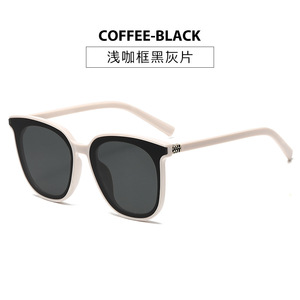 Women Oversized <b>Sunglasses</b> Black PC Frame UV400 Protection For <b>Round</b> Faces Travel Vacation - Product Image 3