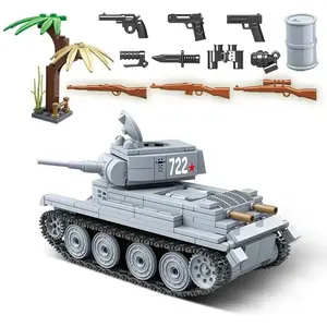 462 Piece WWII Russian Army Tank Building Block <strong>Kit</strong> Focused Transportation Cars Theme Construction Toy <strong>Model</strong> Toy Tank Set - Product Image 1