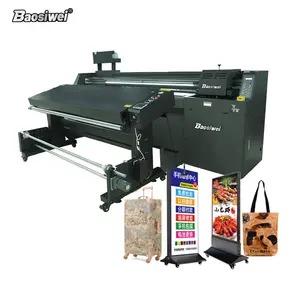 Baosiwei White Latex Paint 3D Vertikaler Wand injektion drucker mit Flexo-Tinte für Tapeten-Leder banner