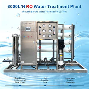 อุปกรณ์กรองน้ำระบบ Reverse Osmosis อุตสาหกรรมขนาดใหญ่ 8000 ลิตร/ชั่วโมง สำหรับการกรองน้ำบริสุทธิ์เชิงพาณิชย์ - Product Image 1