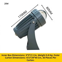 Projecteurs LED extérieurs en aluminium pour aménagement paysager, petits projecteurs muraux étanches IP65, faisceau ultra-lumineux