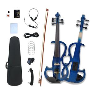 Violín Electroacústico de Cinco Cuerdas de Madera Maciza de <span class=keywords><strong>16</strong></span> <span class=keywords><strong>Pulgadas</strong></span> Hecho a Mano para Principiantes - un Instrumento Eléctrico de Práctica - Product Image 2