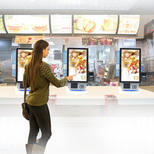 Thành phố nhà hàng đặt hàng máy tự phục vụ <span class=keywords><strong>kiosk</strong></span> trạm thanh toán Máy tính để bàn không Dùng Tiền Mặt tự phục vụ <span class=keywords><strong>kiosk</strong></span> POS chủ - Product Image 1