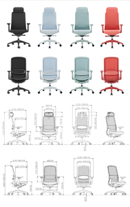 Sitzone dossier haut réglages réglables <span class=keywords><strong>bureau</strong></span> 3D maille exécutif pivotant personnel chaise de travail pour <span class=keywords><strong>bureau</strong></span> - Product Image 2