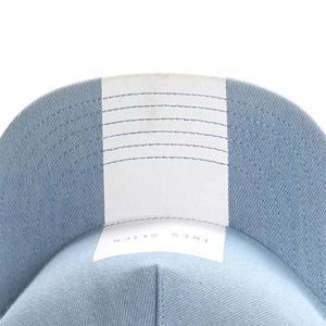 Nouvelle casquette de camionneur bleue à visière plate, style export, avec bandes latérales, broderie personnalisée disponible - Product Image 5