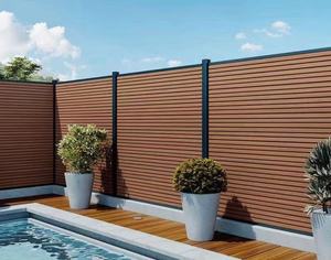 سياج حائط كبير مركب خارجي من مركبات WPC ، نموذج ثلاثي الأبعاد مخصص للضغط ، حماية خصوصية كاملة لساحة الحديقة ، ألواح سياج - Product Image 1