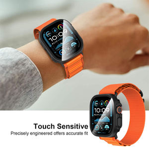 Coque de protection intégrale en PC rigide de qualité supérieure personnalisée en usine avec verre trempé pour Apple Watch Ultra 3/4 49 mm - Product Image 4