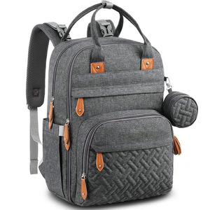 2025 Lançamento Quente: Bolsa Maternidade Multifuncional Personalizada Grande Portátil Impermeável com Berço Dobrável para Bebê e Trocador - Product Image 1