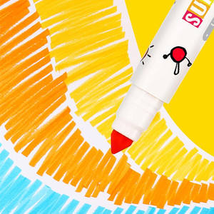 ชุดปากกาสีน้ำ12สีสำหรับเด็ก,มาร์กเกอร์เขียนแบบกรวยทิปสำหรับงานศิลปะกราฟฟิตี - Product Image 4