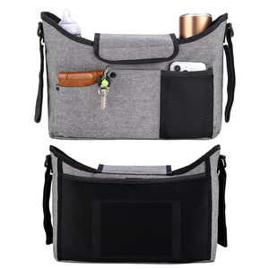 Organizador de cochecito personalizado, bolsas de pañales de viaje, bolsa de almacenamiento universal impermeable para cochecito de bebé pequeño - Product Image 4