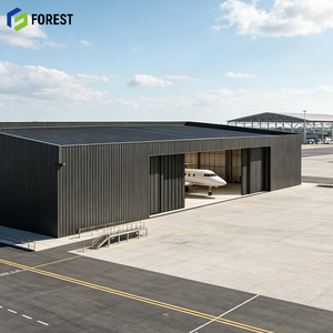 Hangar de Acero Prefabricado Resistente a la Intemperie, Estructura de Gran Envergadura para Depósito de Aviones - Product Image 1